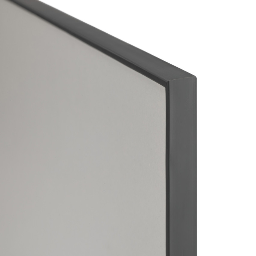 Perfil de mueble C de 18 mm, gris oscuro con cinta adhesiva, longitud de 5m