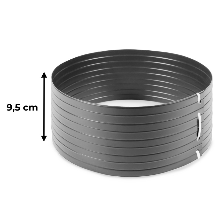 Círculo de riego de PVC - anillo de cultivo - gris