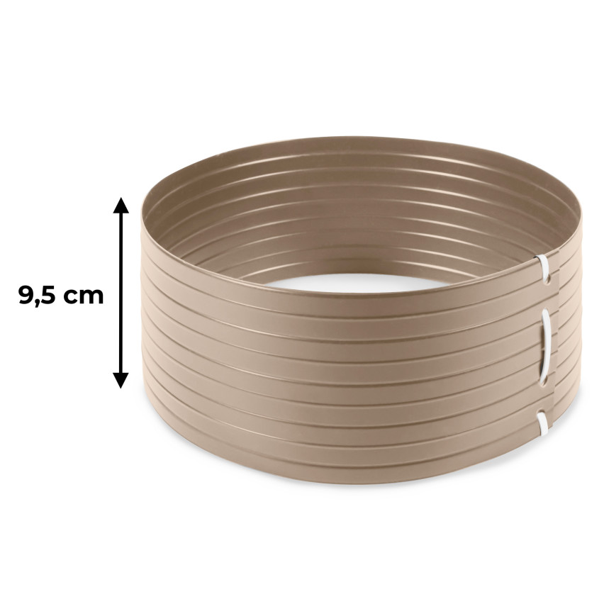 Círculo de riego de PVC - anillo de cultivo - beige