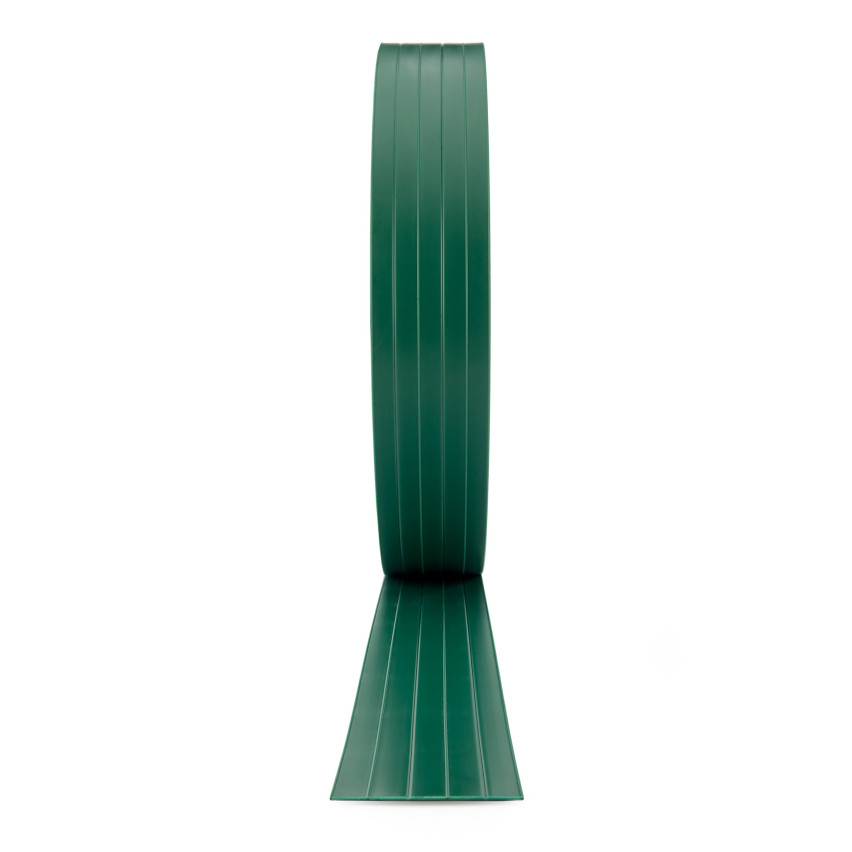PVC duro privacidad tiras privacidad rollo doble barra valla jardín tiras altura 4,75cm espesor: 1,5mm, verde RAL6005