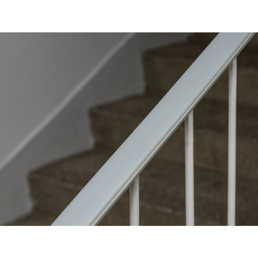 Barandilla PVC, barandilla escalera, barandilla escalera, FOTO, 40x8mm, gris oscuro, 1m