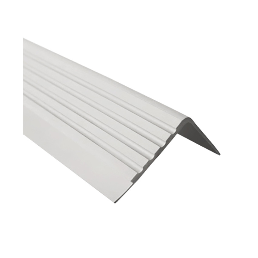 Perfil antideslizante para escaleras 40x40mm, 150cm, gris