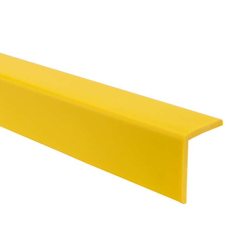 Perfil angular de PVC, plástico autoadhesivo, protección de bordes, plástico autoadhesivo, amarilo