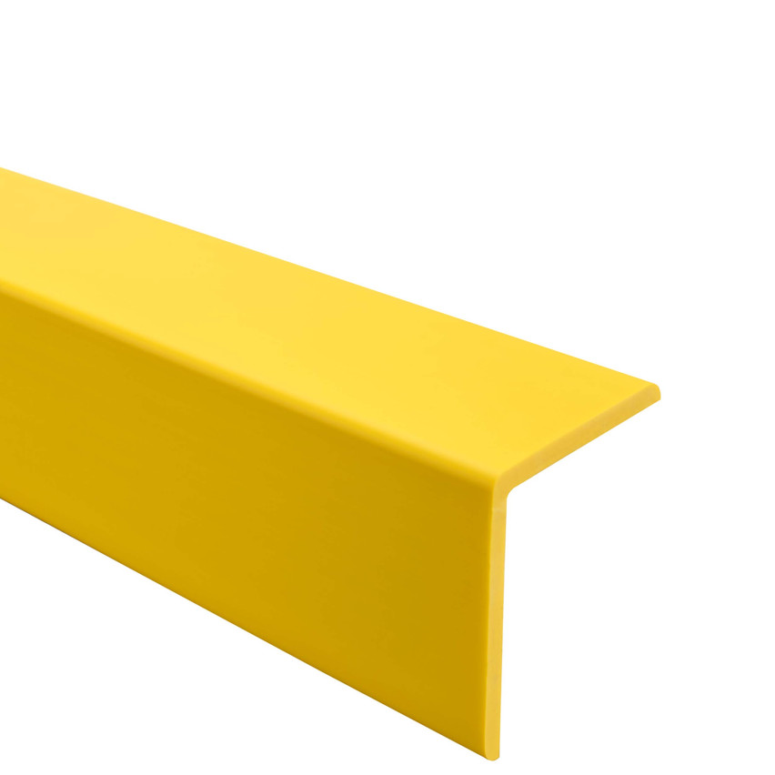 Perfil angular de PVC, plástico autoadhesivo, protección de bordes, plástico autoadhesivo, amarilo
