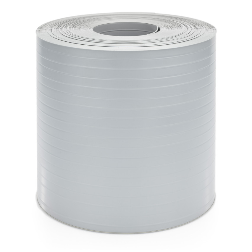 Tira de privacidad de PVC resistente para vallas de jardín, altura de 19cm y grosor de 1,2mm, gris