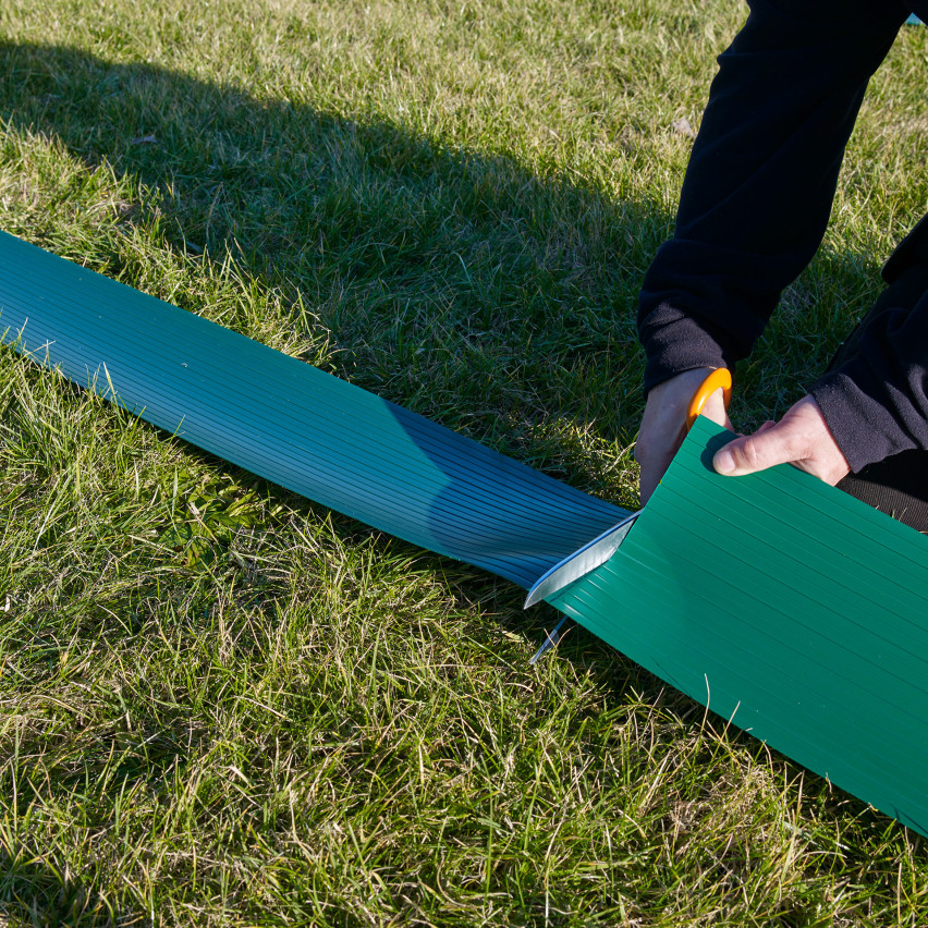 Tira de privacidad de PVC resistente para vallas de jardín, altura de 19cm y grosor de 1,2mm, verde