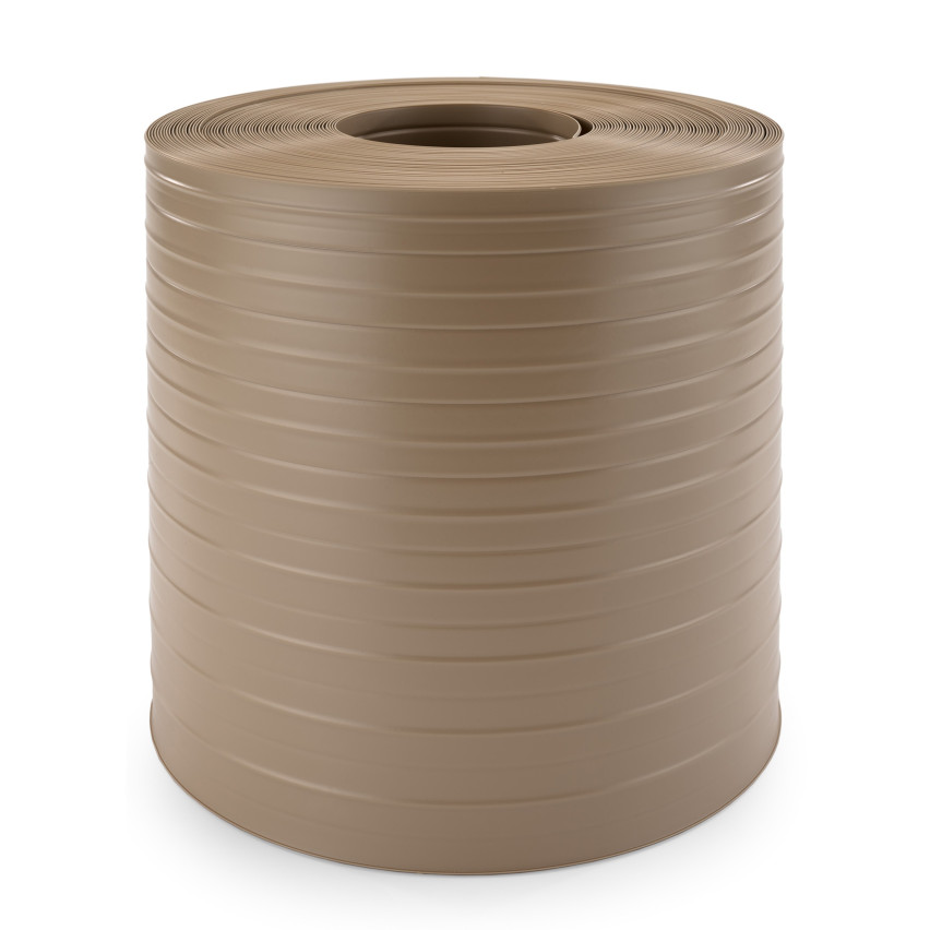 Tira de privacidad de PVC resistente para rollos de malla doble y vallas de jardín, altura de 19cm y grosor de 1,2mm, beige RAL1019