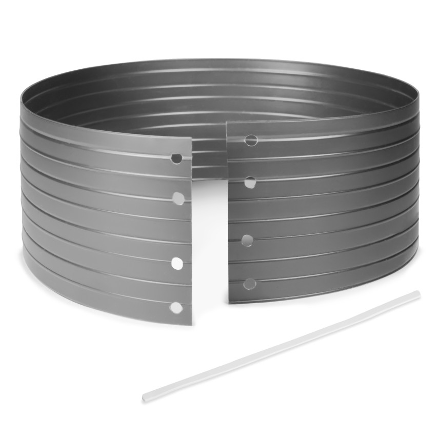 Círculo de riego de PVC - anillo de cultivo - gris